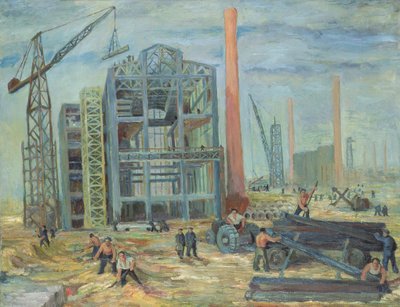 À la construction, 1951 - Franciszek Zmurko